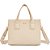 Bolsa Tote Colcci Signature VE24 Bege Feminino - Imagem 1