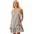 Vestido Curto Lança Perfume Xadrez AV24 Cinza Feminino - Imagem 1