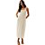 Vestido Super Midi Lança Perfume AV24 Bege Feminino - Imagem 3