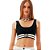 Top Cropped Easy Lança Perfume Alça AV24 Preto Feminino - Imagem 1