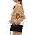 Bolsa Crossbody Lança Perfume Relevo AV24 Preto Feminino - Imagem 6