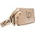 Bolsa Clutch Easy Lança Perfume Alça AV24 Bege Feminino - Imagem 3