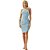Vestido Lança Perfume Ombro Único AV24 Azul Feminino - Imagem 3