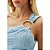 Vestido Lança Perfume Ombro Único AV24 Azul Feminino - Imagem 4