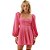 Vestido Curto Lança Perfume Fashion AV24 Rosa Feminino - Imagem 1