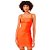 Vestido Colcci Canelado AV24 Laranja Feminino - Imagem 1