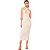 Vestido Colcci Canelado Slim AV24 Bege Feminino - Imagem 1