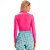 Blusa Canelado Lança Perfume Gola Alta OU24 Rosa Feminino - Imagem 3