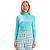 Blusa Canelado Lança Perfume Gola Alta OU24 Azul Feminino - Imagem 2