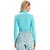 Blusa Canelado Lança Perfume Gola Alta OU24 Azul Feminino - Imagem 3