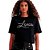 Camiseta Lança Perfume Curta Aplicação OU24 Preto Feminino - Imagem 1