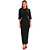 Vestido Super Mid Lança Perfume Torção OU24 Preto Feminino - Imagem 1
