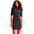 Vestido Curto Lança Perfume Gola Alta OU24 Preto Feminino - Imagem 1