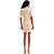 Vestido Curto Lança Perfume Gola OU24 Bege Feminino - Imagem 3
