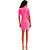 Vestido Curto Lança Perfume Gola Alta OU24 Rosa Feminino - Imagem 3