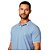 Camisa Polo Dudalina Maquinetada OU24 Azul Claro Masculino - Imagem 3
