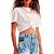 Camiseta Cropped Lança Perfume Chain OU24 Off White Feminino - Imagem 1