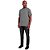 Camiseta Individual Pima Slim Fit IN24B Cinza Masculino - Imagem 4