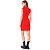 Vestido Canelado Colcci Slim OU24 Vermelho Sparkly Feminino - Imagem 4
