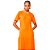 Vestido Colcci T-Shirt Dress OU24 Laranja Feminino - Imagem 3