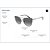 Óculos de Sol Armani Exchange 2045S 608511 Cinza Feminino - Imagem 2