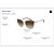 Óculos de Sol Armani Exchange 2045S 612013 Dourado Feminino - Imagem 5