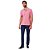 Camisa Polo Dudalina Piquet Binado In24 Rosa Masculino - Imagem 3