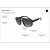 Óculos de Sol Armani Exchange 4104S 80788G Preto Masculino - Imagem 5