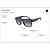 Óculos de Sol Armani Exchange 4113S 81814L Azul Masculino - Imagem 5