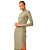 Vestido Canelado Colcci Slim Ou24 Verde Feminino - Imagem 3