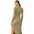 Vestido Canelado Colcci Slim Ou24 Verde Feminino - Imagem 4