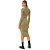 Vestido Canelado Colcci Slim Ou24 Verde Feminino - Imagem 2