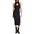 Vestido Canelado Colcci Comfort In24 Preto Feminino - Imagem 1