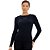 Blusa Lança Perfume Canelada Manga Longa In24 Preto Feminino - Imagem 1