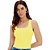 Regata Easy Lança Perfume Bordado In24 Amarelo Feminino - Imagem 1
