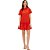 Vestido Lança Perfume Curto Babado In24 Laranja Feminino - Imagem 3