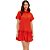 Vestido Lança Perfume Curto Babado In24 Laranja Feminino - Imagem 1