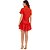 Vestido Lança Perfume Curto Babado In24 Laranja Feminino - Imagem 2