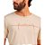 Camiseta Acostamento Casual Ou24 Bege Masculino - Imagem 3