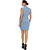 Vestido Curto Lança Perfume Basic In24 Azul Feminino - Imagem 2
