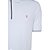 Camisa Polo Individual Regular Zip In24 Branco Masculino - Imagem 3