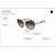 Óculos de Sol Emporio Armani 2146 336113 Dourado Feminino - Imagem 5