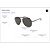 Óculos de Sol Armani Exchange 2043S 60178G Cinza Masculino - Imagem 5
