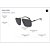 Óculos de Sol Armani Exchange 2050S 600087 Preto Masculino - Imagem 5