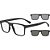 Óculos de Sol Emporio Armani 4115 Clip On Preto Masculino - Imagem 1