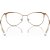 Armação Armani Exchange 1034 6103 Dourado Feminino - Imagem 4