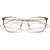 Armação Armani Exchange 1034 6103 Dourado Feminino - Imagem 7