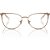 Armação Armani Exchange 1034 6103 Dourado Feminino - Imagem 2