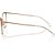 Armação Armani Exchange 1034 6103 Dourado Feminino - Imagem 3