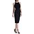 Vestido Forum Reto In24 Preto Feminino - Imagem 1